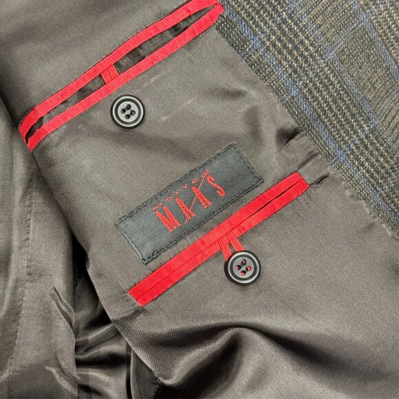 Coppley Wool Cotton Corduroy Blazer Check Sport Coat Brown 42T - Picture 7 of 9